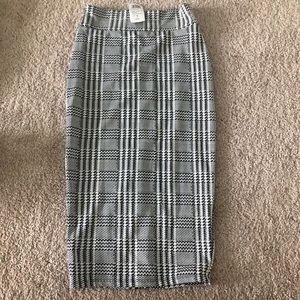 Windsor Geo Print Midi Bodycon Skirt